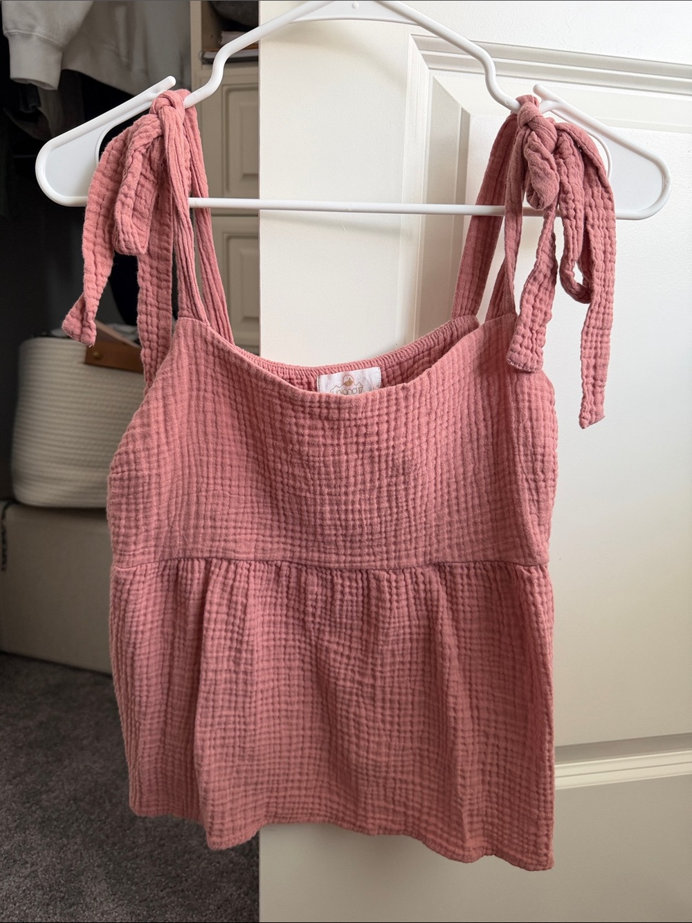 Tie-Shoulder Tank Top